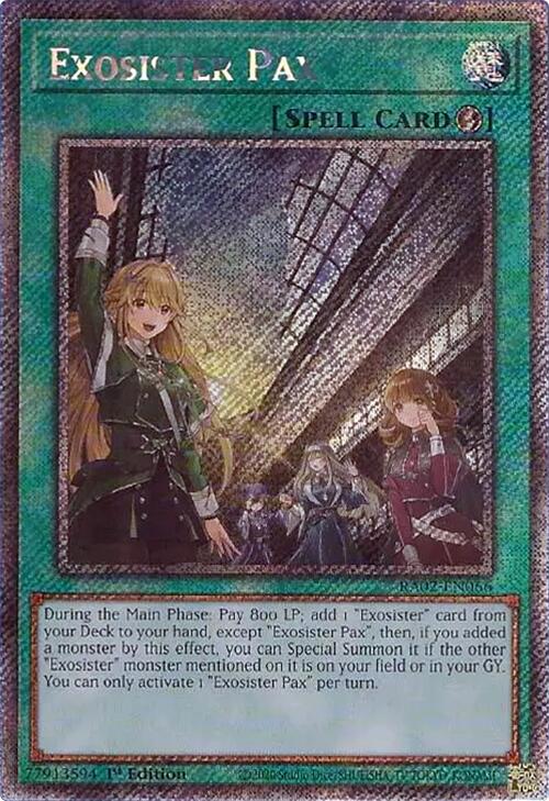 Exosister Pax (Platinum Secret Rare) [RA02-EN066] Platinum Secret Rare | Deep Dive Games St. Marys