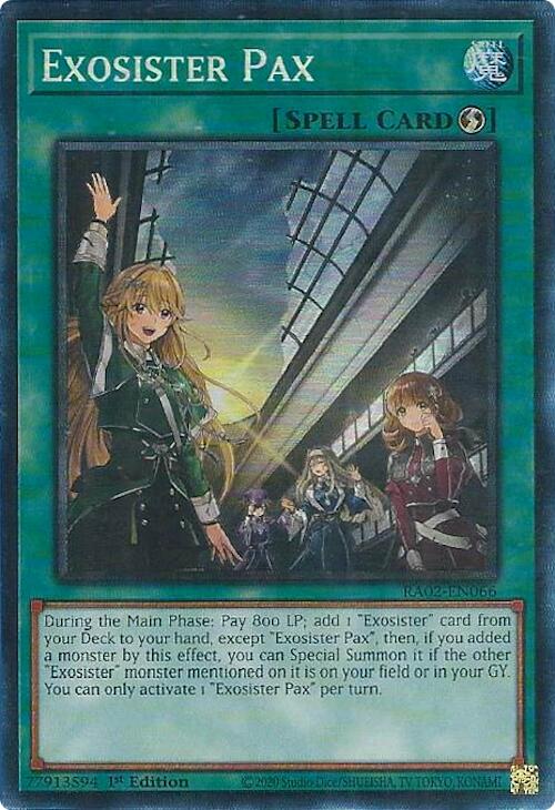 Exosister Pax (PCR) [RA02-EN066] Prismatic Collector's Rare | Deep Dive Games St. Marys