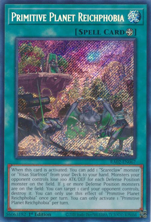 Primitive Planet Reichphobia (Secret Rare) [RA02-EN067] Secret Rare | Deep Dive Games St. Marys