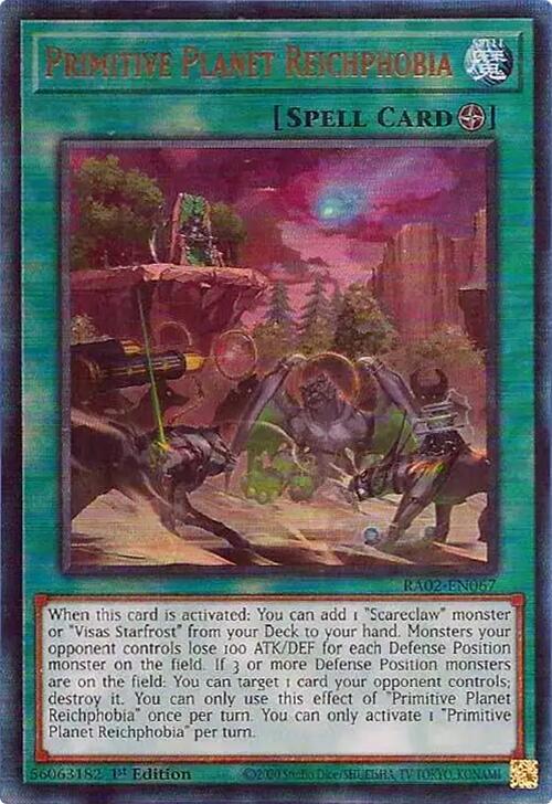 Primitive Planet Reichphobia (PUR) [RA02-EN067] Prismatic Ultimate Rare | Deep Dive Games St. Marys