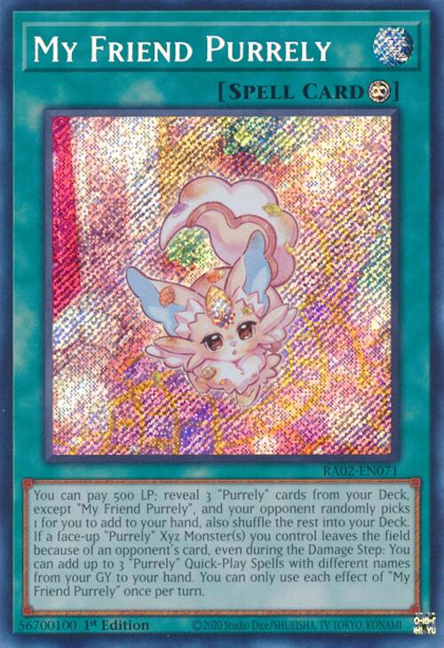 My Friend Purrely (Secret Rare) [RA02-EN071] Secret Rare | Deep Dive Games St. Marys