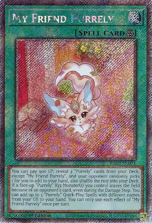 My Friend Purrely (Platinum Secret Rare) [RA02-EN071] Platinum Secret Rare | Deep Dive Games St. Marys