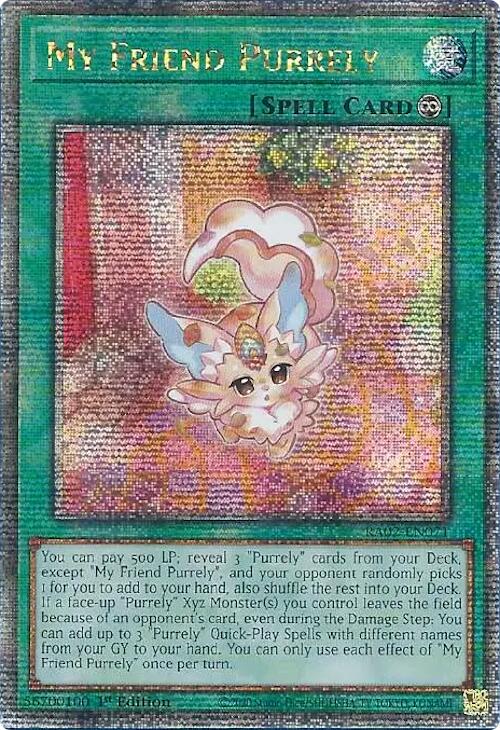 My Friend Purrely (Quarter Century Secret Rare) [RA02-EN071] Quarter Century Secret Rare | Deep Dive Games St. Marys