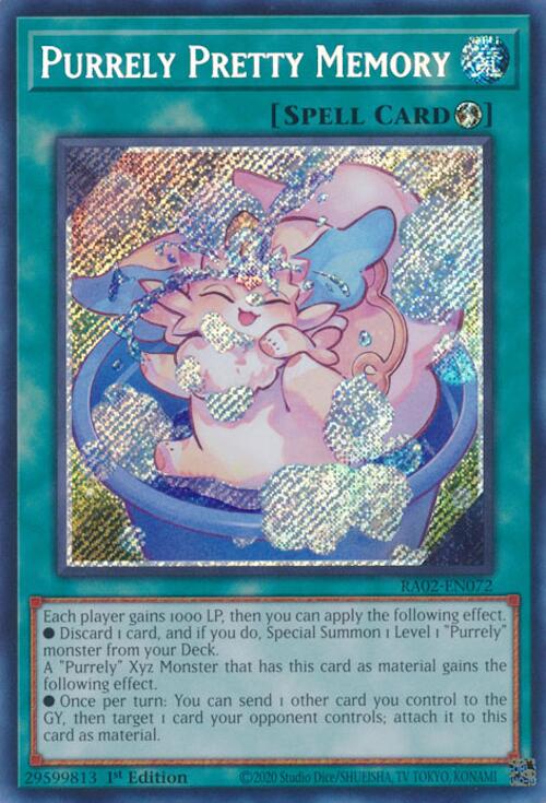 Purrely Pretty Memory (Secret Rare) [RA02-EN072] Secret Rare | Deep Dive Games St. Marys