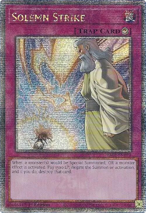 Solemn Strike (Quarter Century Secret Rare) [RA02-EN079] Quarter Century Secret Rare | Deep Dive Games St. Marys