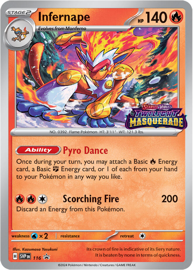 Infernape (116) [Scarlet & Violet: Black Star Promos] | Deep Dive Games St. Marys