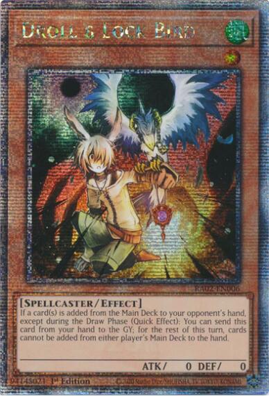 Droll & Lock Bird (Quarter Century Secret Rare) [RA02-EN006] Quarter Century Secret Rare | Deep Dive Games St. Marys