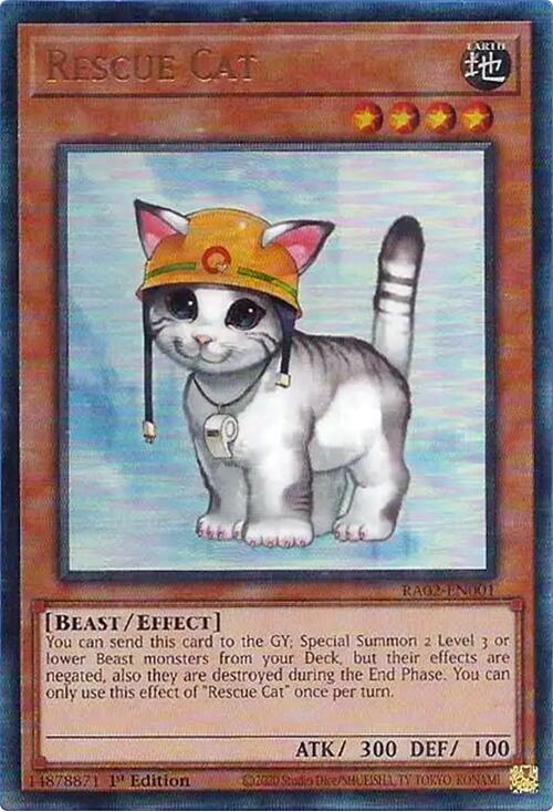 Rescue Cat (PUR) [RA02-EN001] Prismatic Ultimate Rare | Deep Dive Games St. Marys