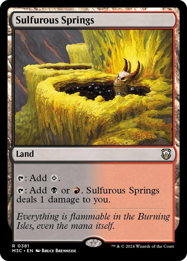 Sulfurous Springs [Modern Horizons 3 Commander] | Deep Dive Games St. Marys