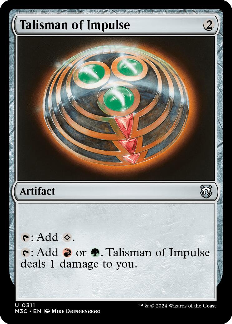 Talisman of Impulse [Modern Horizons 3 Commander] | Deep Dive Games St. Marys