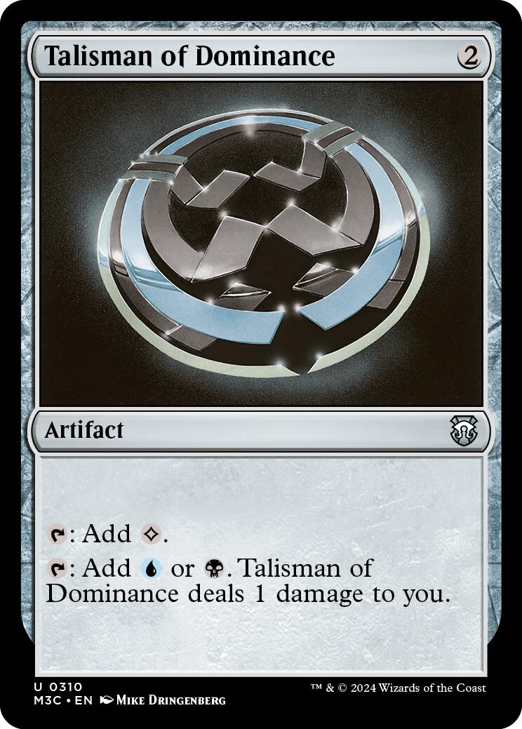 Talisman of Dominance [Modern Horizons 3 Commander] | Deep Dive Games St. Marys