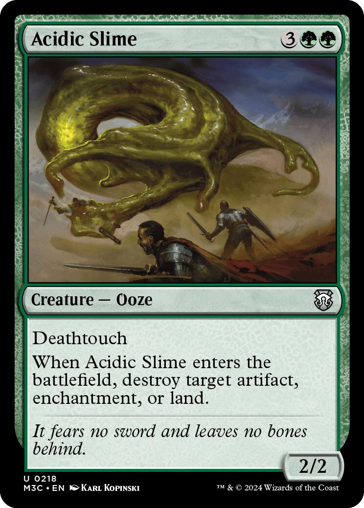 Acidic Slime [Modern Horizons 3 Commander] | Deep Dive Games St. Marys