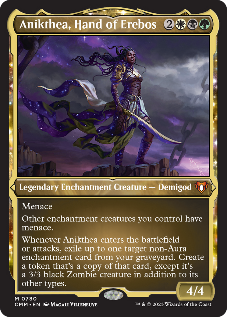 Anikthea, Hand of Erebos (Display Commander) (Foil Etched) [Commander Masters] | Deep Dive Games St. Marys