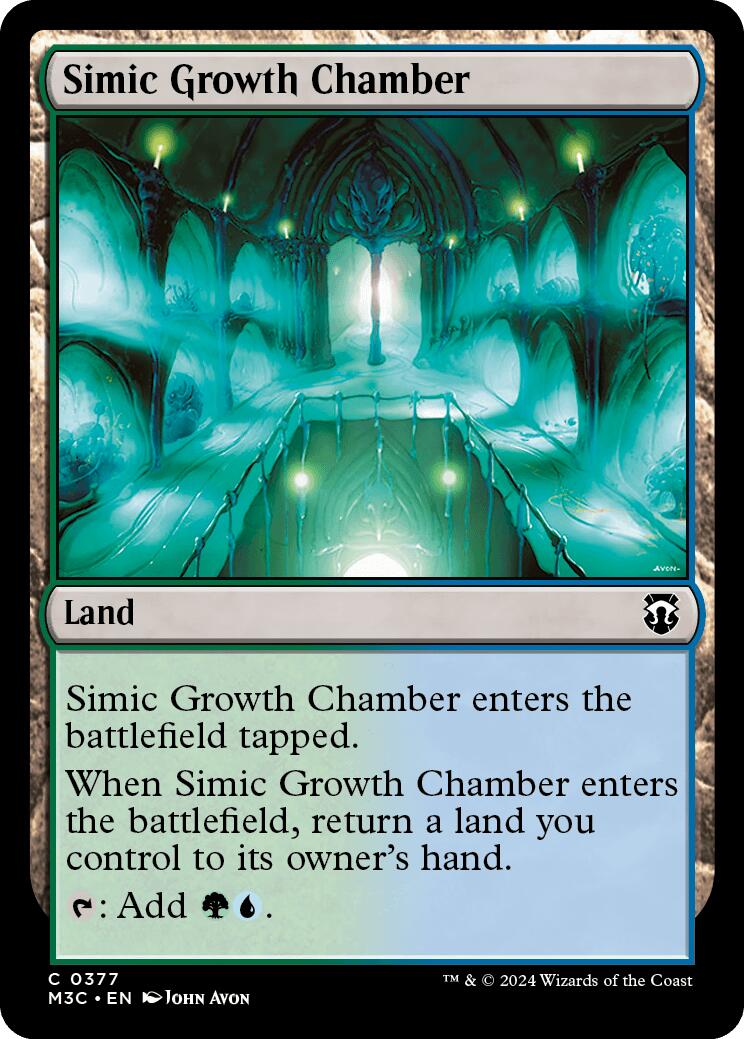 Simic Growth Chamber [Modern Horizons 3 Commander] | Deep Dive Games St. Marys