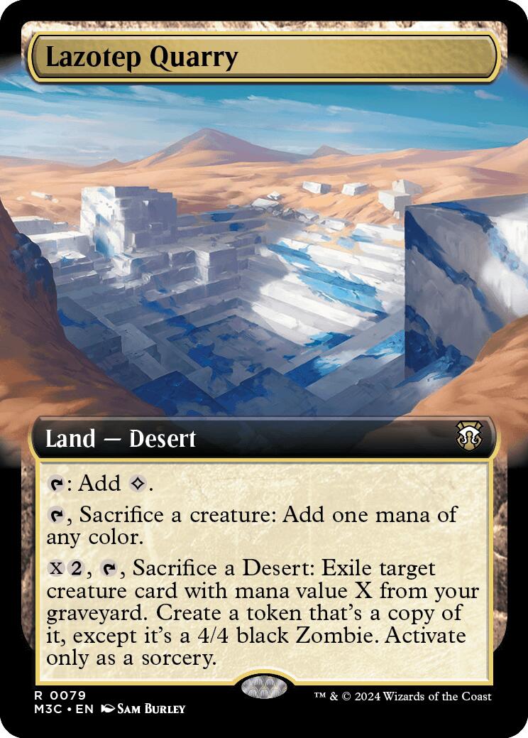 Lazotep Quarry (Extended Art) (Ripple Foil) [Modern Horizons 3 Commander] | Deep Dive Games St. Marys