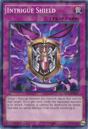 Intrigue Shield [BP03-EN231] Shatterfoil Rare | Deep Dive Games St. Marys