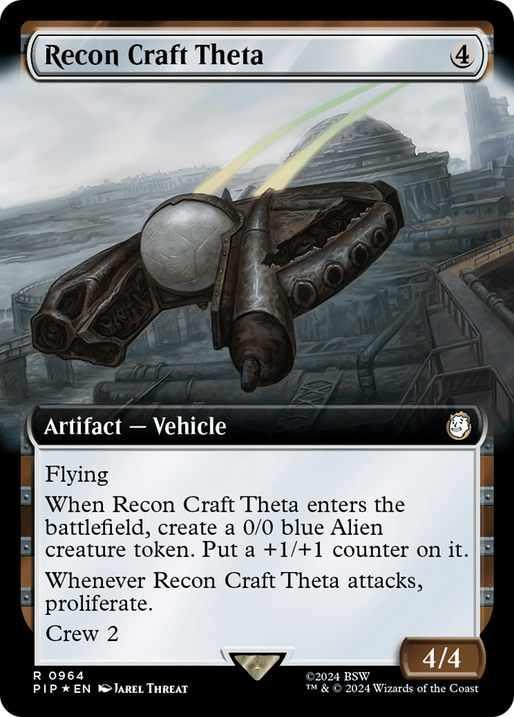 Recon Craft Theta (Extended Art) (Surge Foil) [Fallout] | Deep Dive Games St. Marys