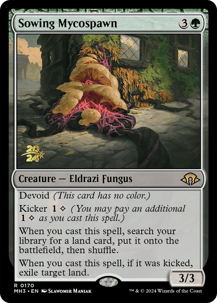 Sowing Mycospawn [Modern Horizons 3 Prerelease Promos] | Deep Dive Games St. Marys