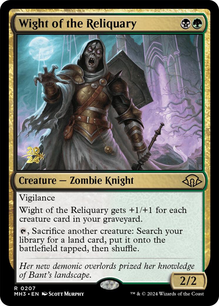 Wight of the Reliquary [Modern Horizons 3 Prerelease Promos] | Deep Dive Games St. Marys