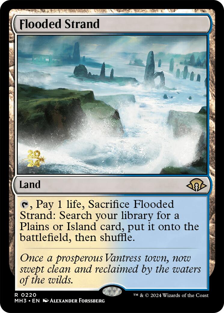 Flooded Strand [Modern Horizons 3 Prerelease Promos] | Deep Dive Games St. Marys