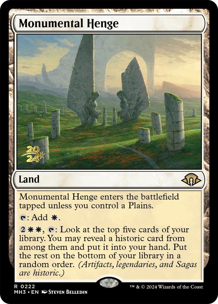 Monumental Henge [Modern Horizons 3 Prerelease Promos] | Deep Dive Games St. Marys