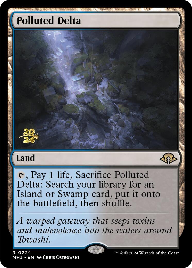 Polluted Delta [Modern Horizons 3 Prerelease Promos] | Deep Dive Games St. Marys