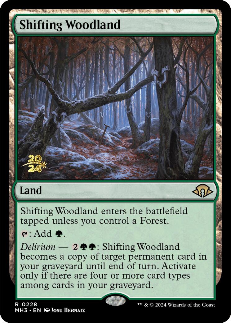 Shifting Woodland [Modern Horizons 3 Prerelease Promos] | Deep Dive Games St. Marys