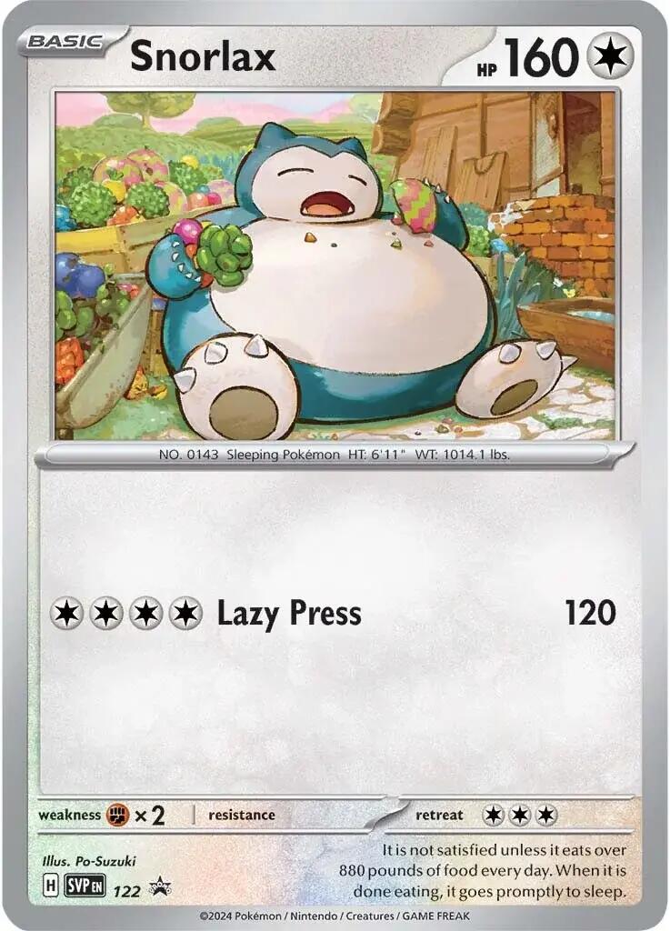 Snorlax (122) [Scarlet & Violet: Black Star Promos] | Deep Dive Games St. Marys