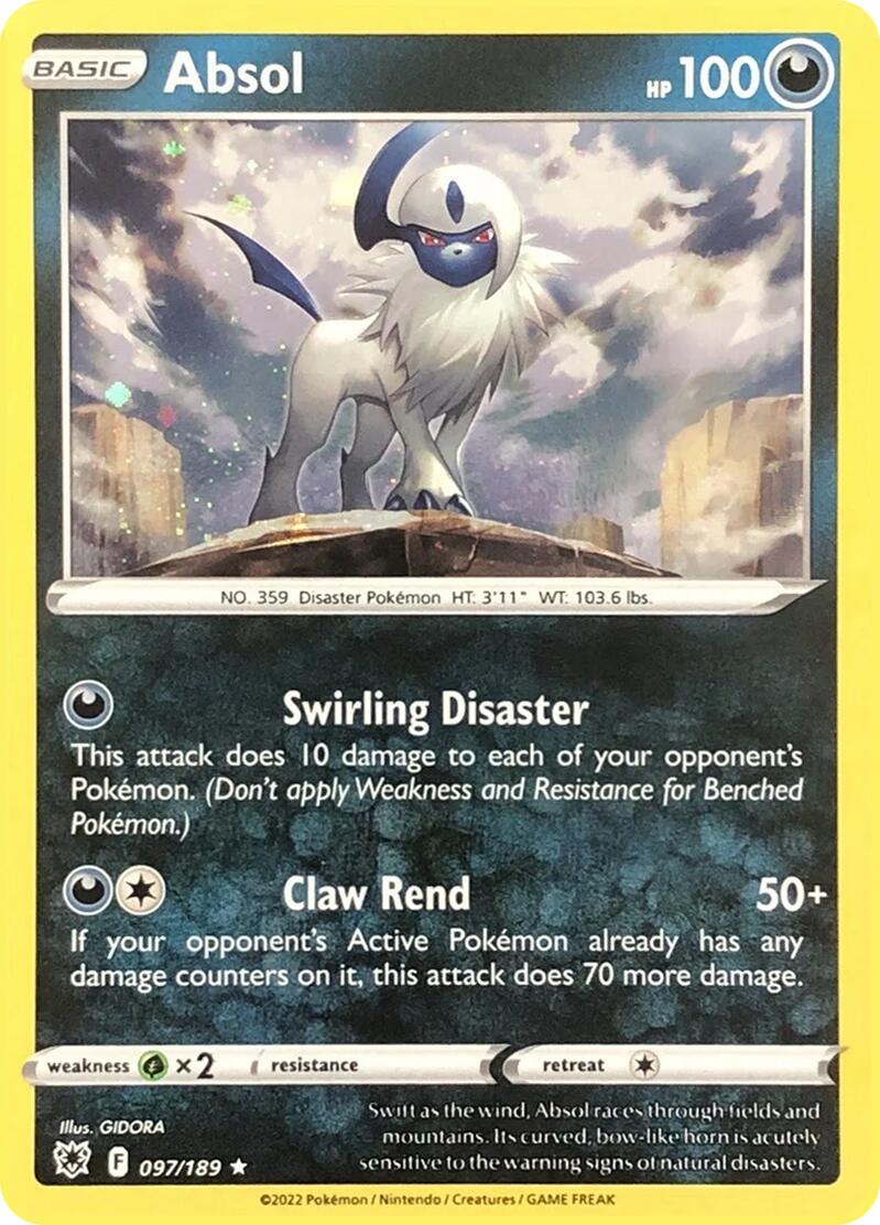 Absol (097/189) (Cosmos Holo) [Miscellaneous Cards] | Deep Dive Games St. Marys