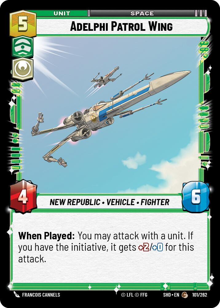 Adelphi Patrol Wing (101/262) [Shadows of the Galaxy] | Deep Dive Games St. Marys
