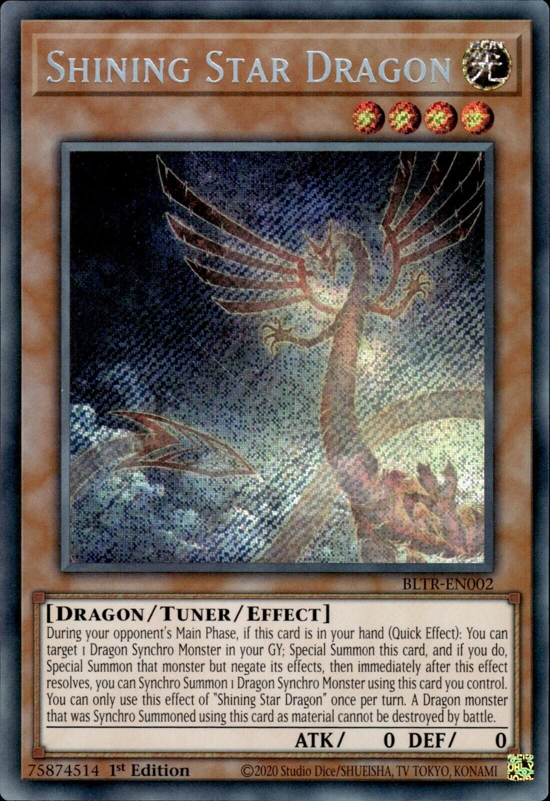 Shining Star Dragon [BLTR-EN002] Secret Rare | Deep Dive Games St. Marys