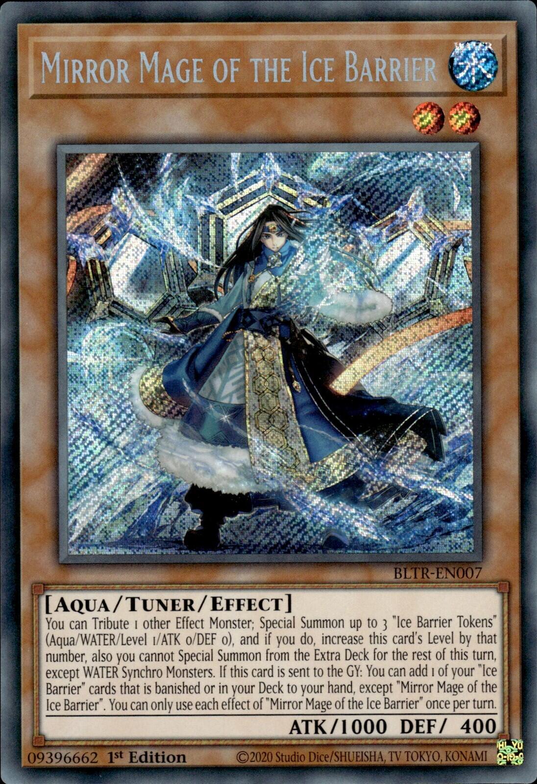 Mirror Mage of the Ice Barrier [BLTR-EN007] Secret Rare | Deep Dive Games St. Marys