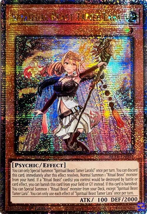 Spiritual Beast Tamer Lara (Quarter Century Secret Rare) [BLTR-EN017] Quarter Century Secret Rare | Deep Dive Games St. Marys