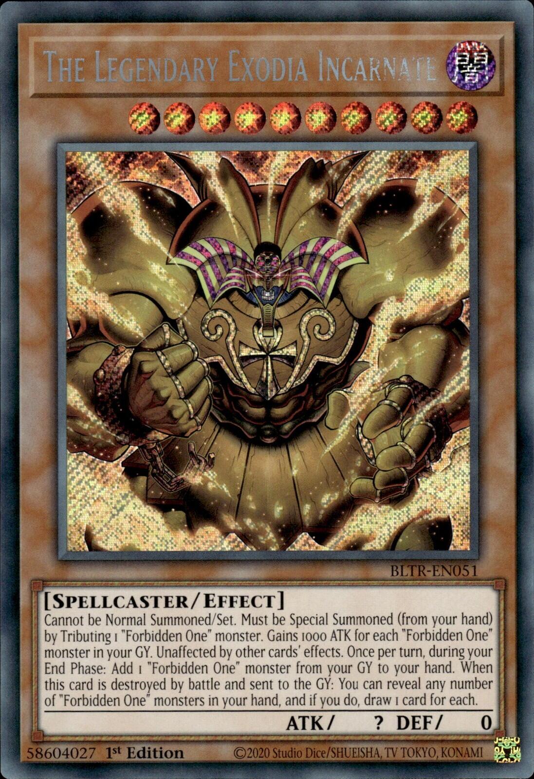 The Legendary Exodia Incarnate [BLTR-EN051] Secret Rare | Deep Dive Games St. Marys