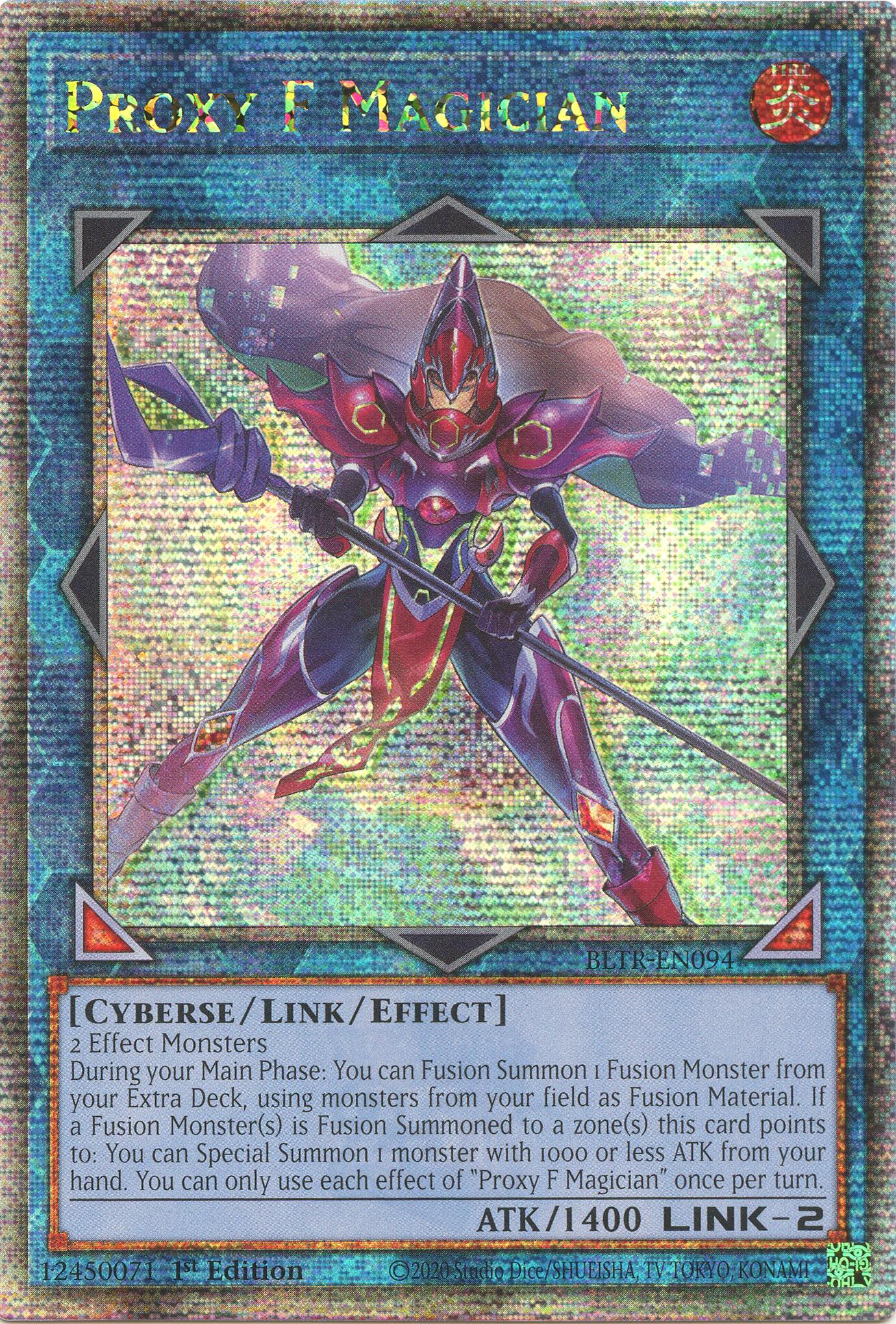 Proxy F Magician (Quarter Century Secret Rare) [BLTR-EN094] Quarter Century Secret Rare | Deep Dive Games St. Marys