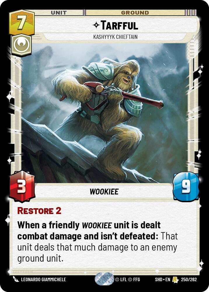 Tarfful - Kashyyyk Chieftain (250/262) [Shadows of the Galaxy] | Deep Dive Games St. Marys