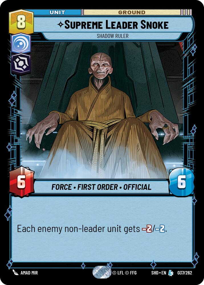 Supreme Leader Snoke - Shadow Ruler (037/262) [Shadows of the Galaxy] | Deep Dive Games St. Marys