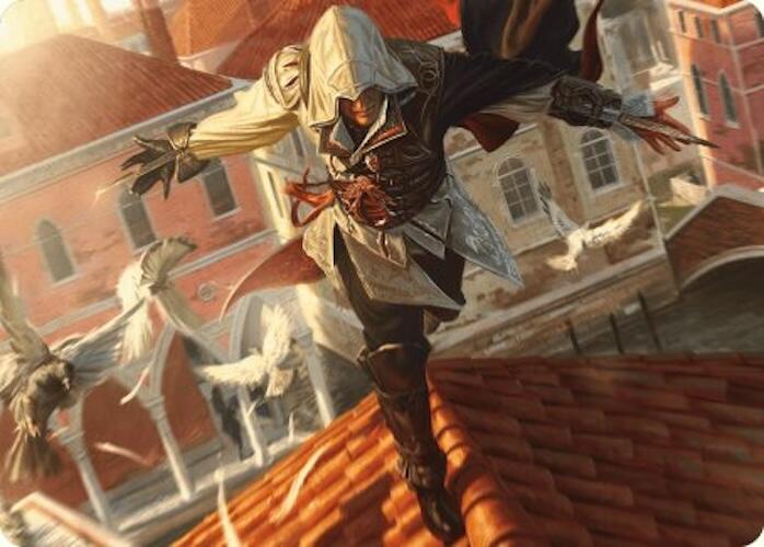 Ezio, Blade of Vengeance Art Card [Assassin's Creed Art Series] | Deep Dive Games St. Marys
