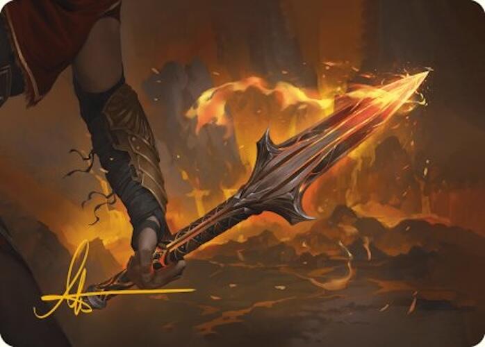 The Spear of Leonidas Art Card (Gold-Stamped Signature) [Assassin's Creed Art Series] | Deep Dive Games St. Marys
