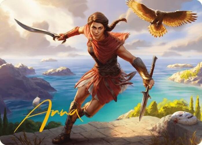 Kassandra, Eagle Bearer Art Card (Gold-Stamped Signature) [Assassin's Creed Art Series] | Deep Dive Games St. Marys