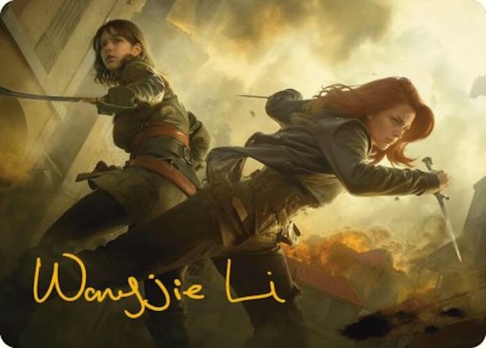 Mary Read and Anne Bonny Art Card (Gold-Stamped Signature) [Assassin's Creed Art Series] | Deep Dive Games St. Marys