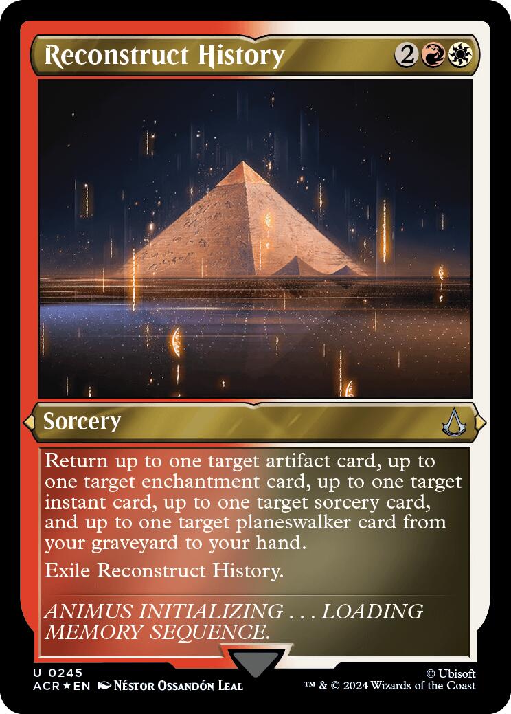 Reconstruct History (Foil Etched) [Assassin's Creed] | Deep Dive Games St. Marys