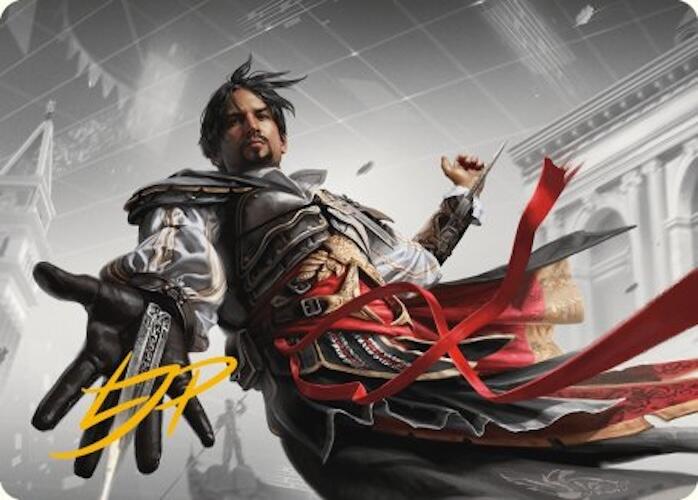Ezio Auditore da Firenze Art Card (Gold-Stamped Signature) [Assassin's Creed Art Series] | Deep Dive Games St. Marys