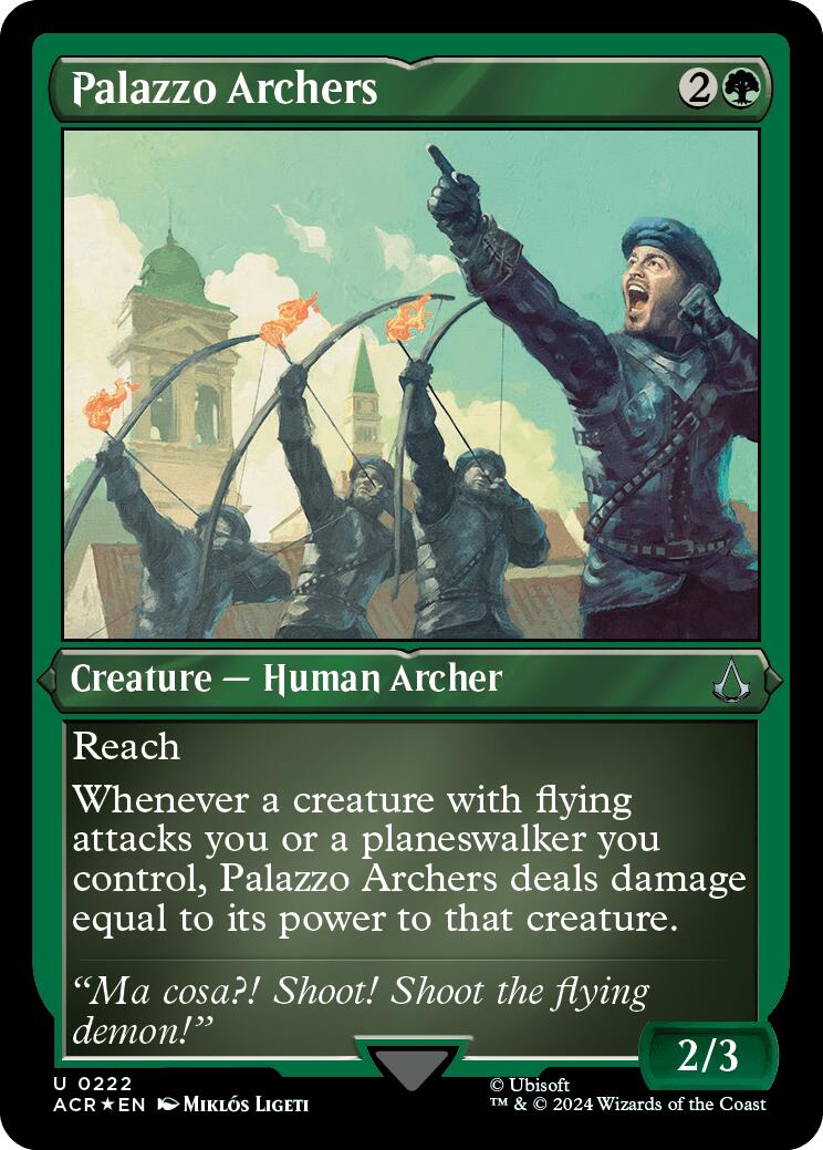 Palazzo Archers (Foil Etched) [Assassin's Creed] | Deep Dive Games St. Marys