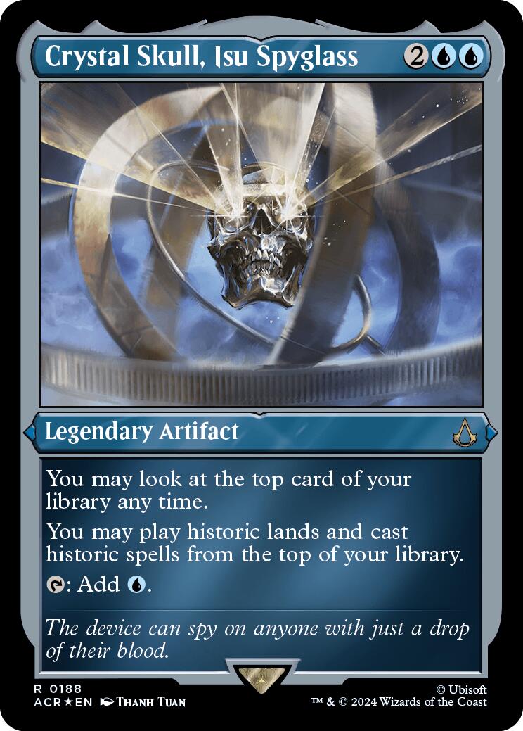 Crystal Skull, Isu Spyglass (Foil Etched) [Assassin's Creed] | Deep Dive Games St. Marys