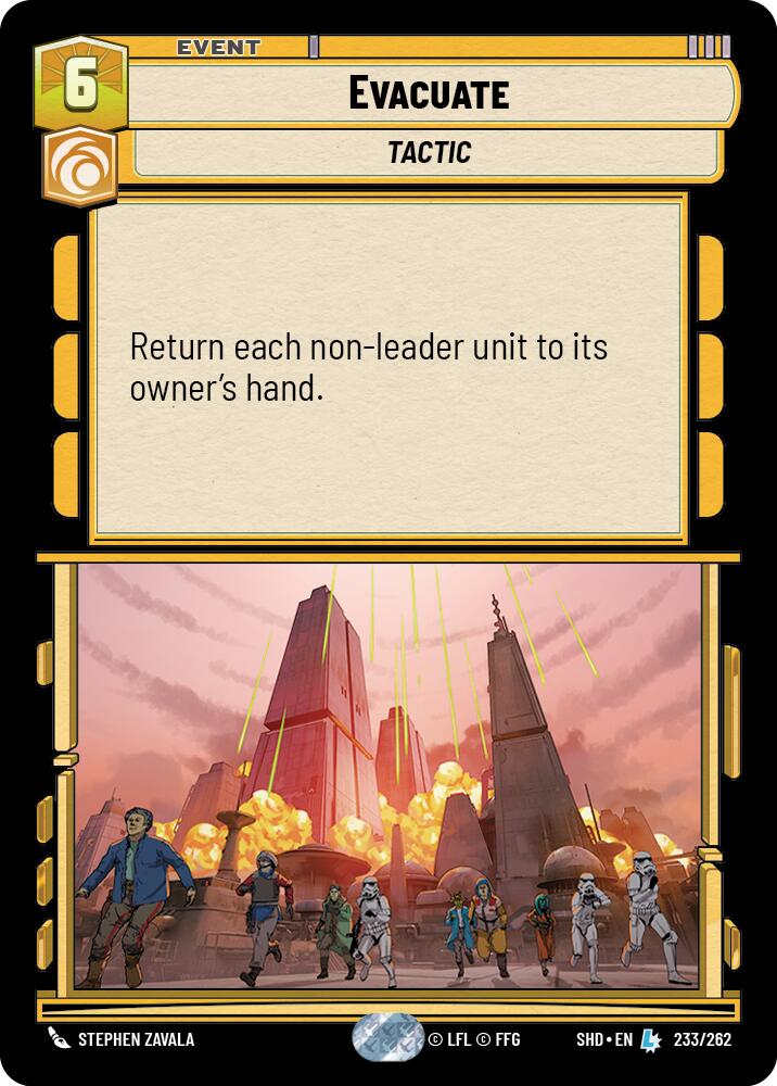 Evacuate (233/262) [Shadows of the Galaxy] | Deep Dive Games St. Marys