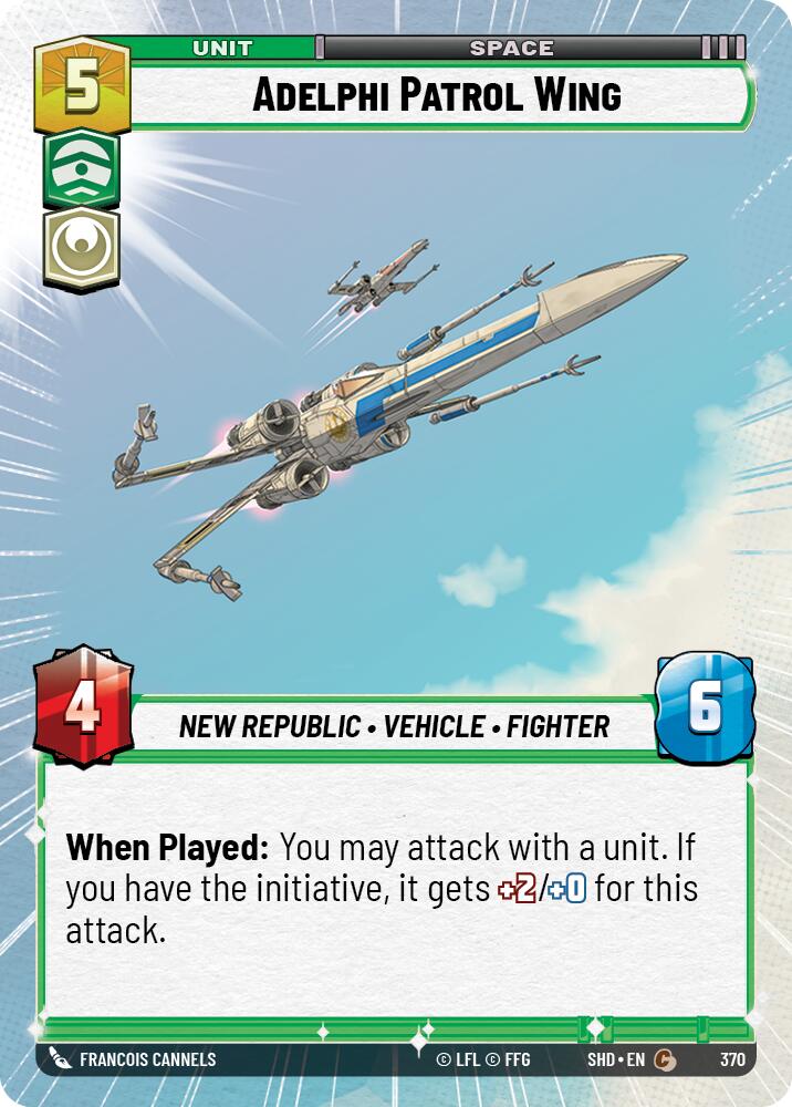 Adelphi Patrol Wing (Hyperspace) (370) [Shadows of the Galaxy] | Deep Dive Games St. Marys