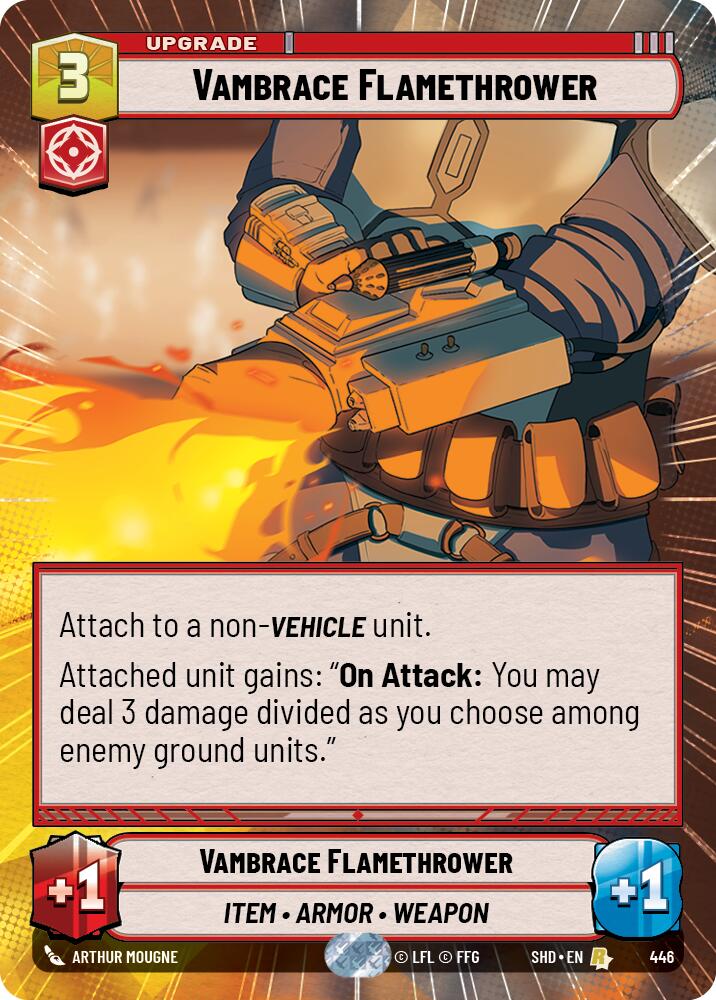 Vambrace Flamethrower (Hyperspace) (446) [Shadows of the Galaxy] | Deep Dive Games St. Marys