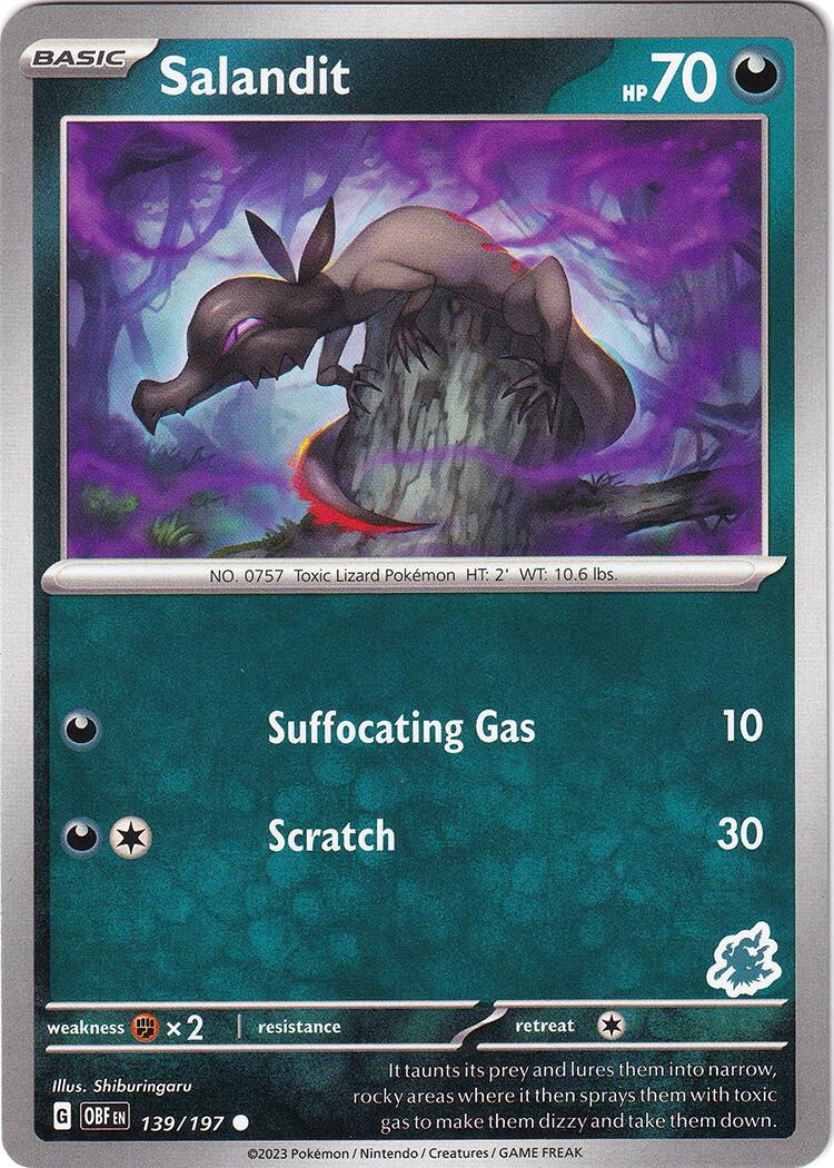 Salandit (139/197) (Darkrai Deck) [Battle Academy 2024] | Deep Dive Games St. Marys