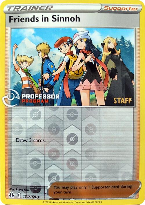 Friends in Sinnoh (131/159) (2023 Staff) [Professor Program Promos] | Deep Dive Games St. Marys